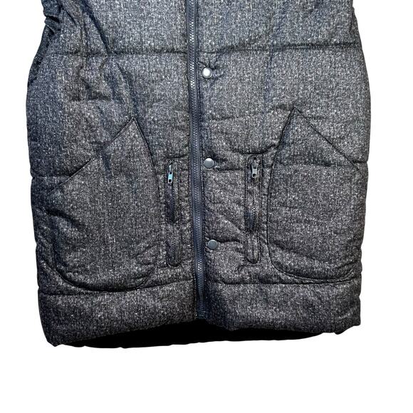 Dang Kko Mens Puffer Hooded Vest Gray Size Large Gorp Core Neutral Winter Casual - Picture 5 of 10